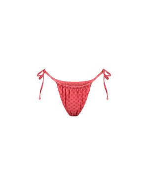 Malelions Women Tara Monogram Bikini Bottom | Coral/Pink