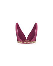 Malelions Women Venetian Bikini Top | Grape