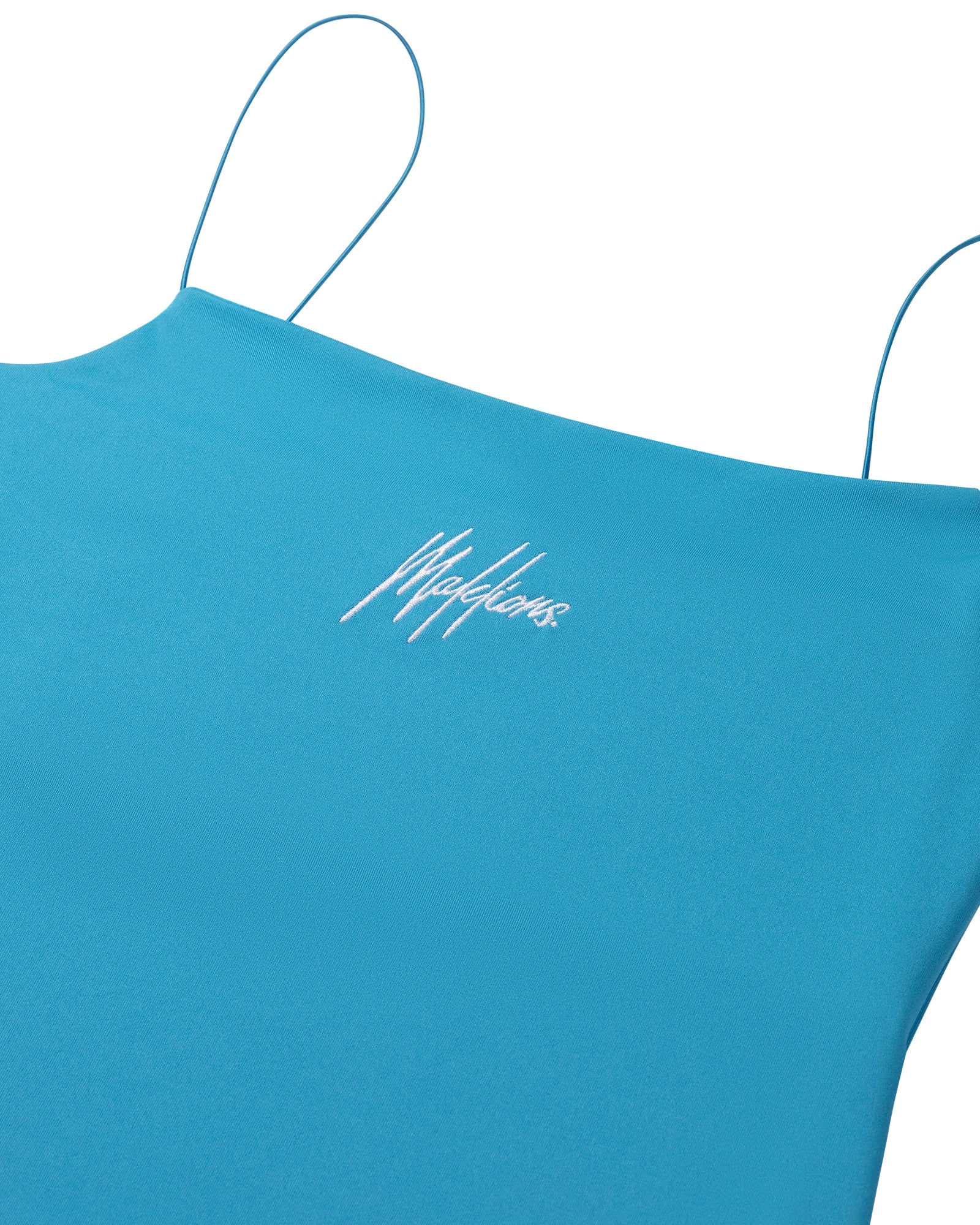 Malelions Women Slip Dress Short - Azzurro