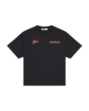 Malelions Women Captured Memories T-Shirt | Black / Coral