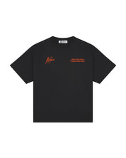 Malelions Damen-T-Shirt „Erinnerungen eingefangen“ | Schwarz/Orange