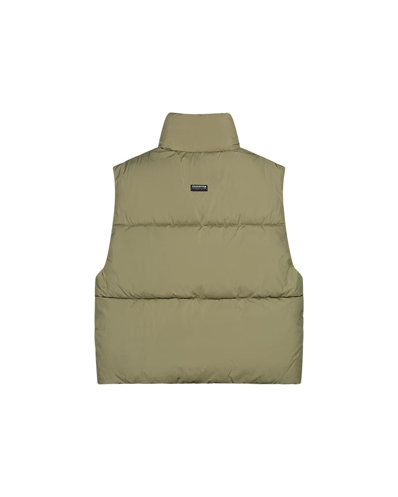 Malelions Women Cropped Bodywarmer | Army