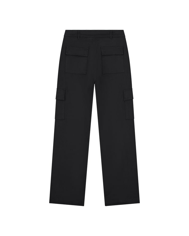 Malelions Women Straight Leg Cargo Pants | Black