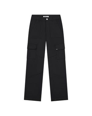 Malelions Women Straight Leg Cargo Pants | Black