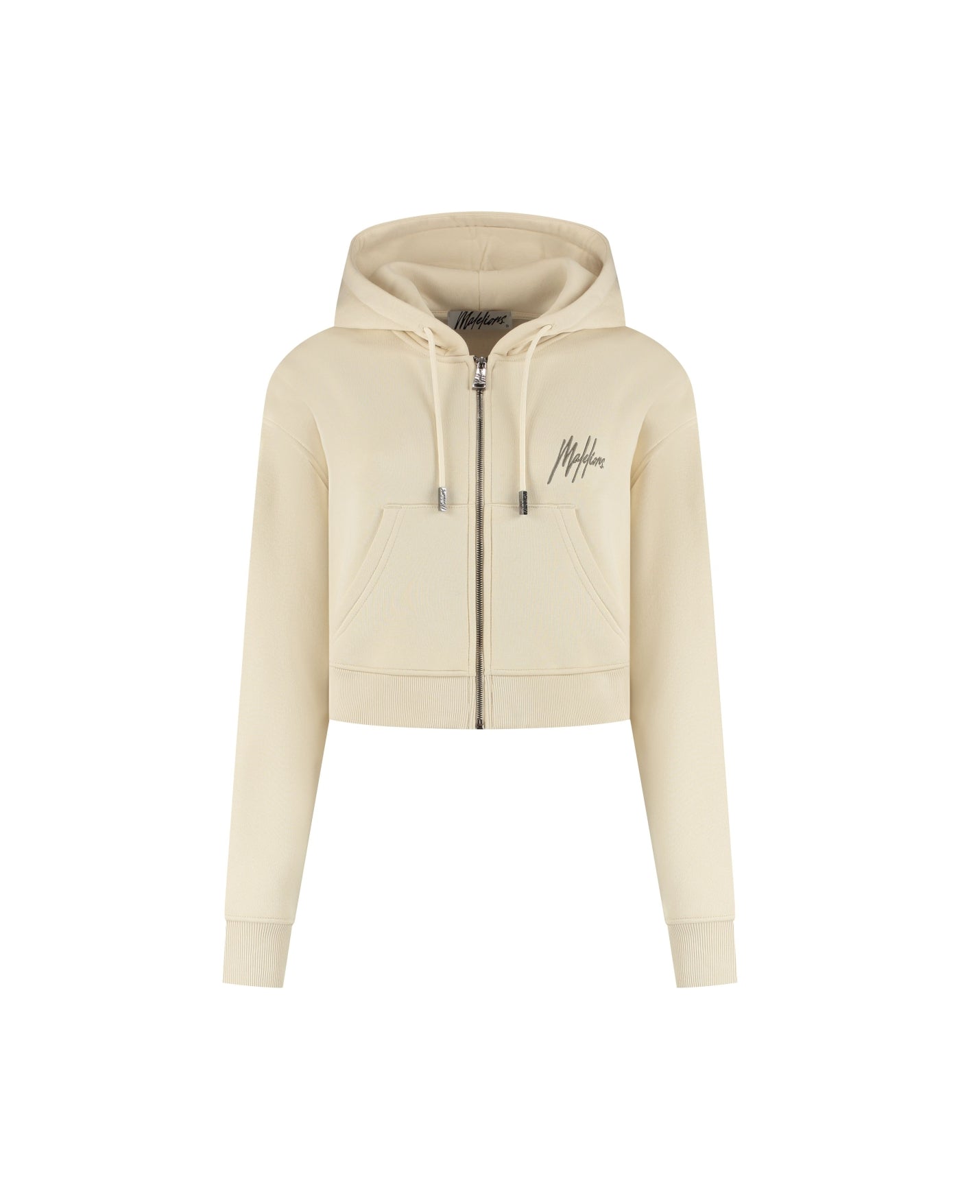  Malelions Women Cropped Zip Hoodie | Humus