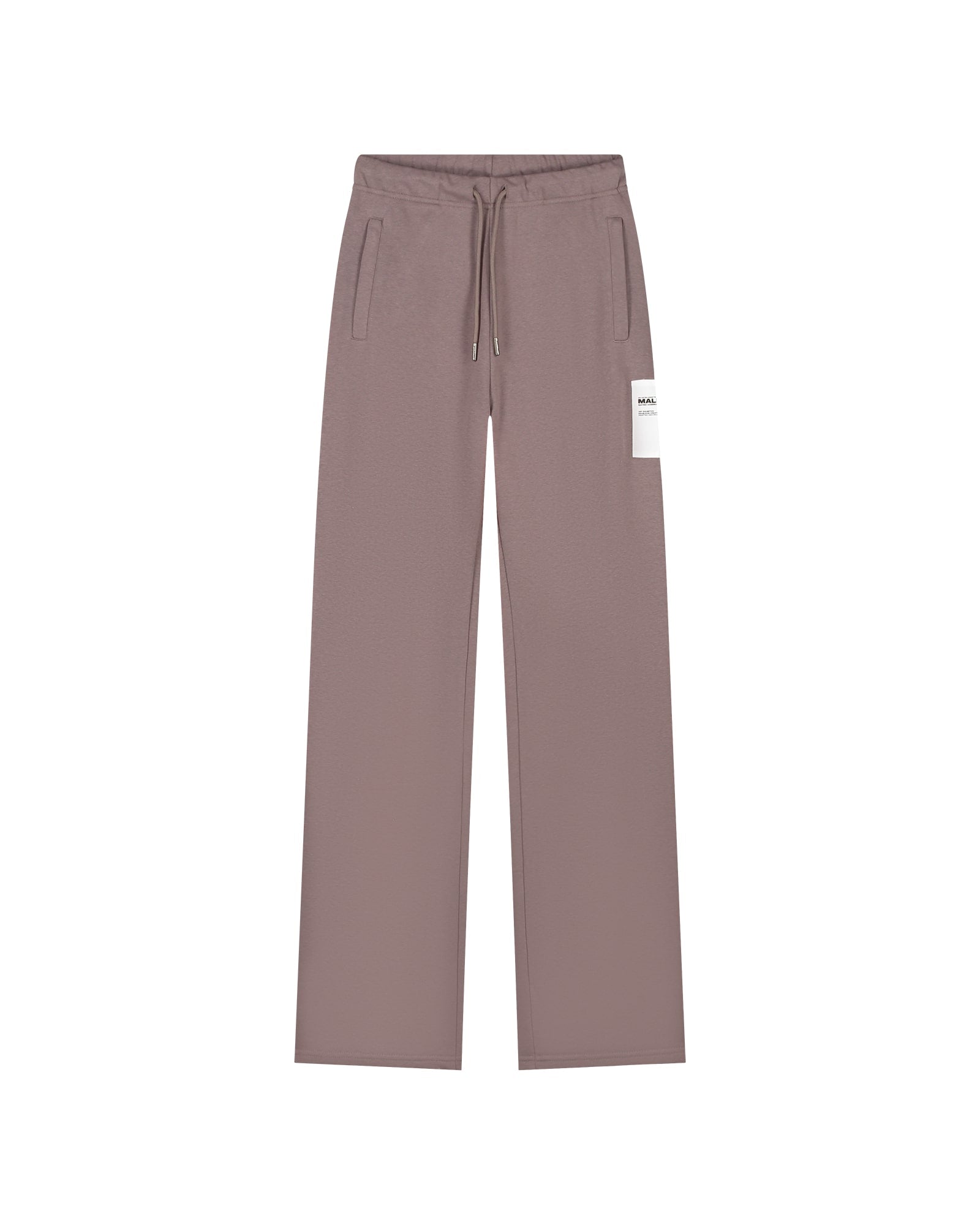 Malelions Women Label Straight Leg Sweatpants | Stone Brown