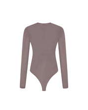 Malelions Damen-Body mit Rundhalsausschnitt | Steinbraun