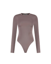 Malelions Damen-Body mit Rundhalsausschnitt | Steinbraun