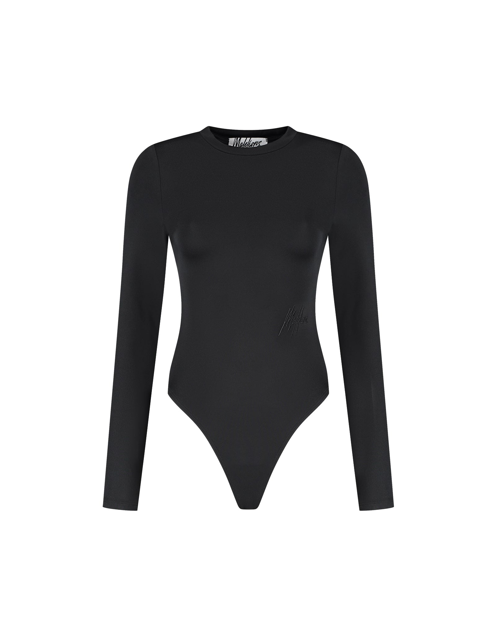 Malelions Women Crewneck Bodysuit | Black