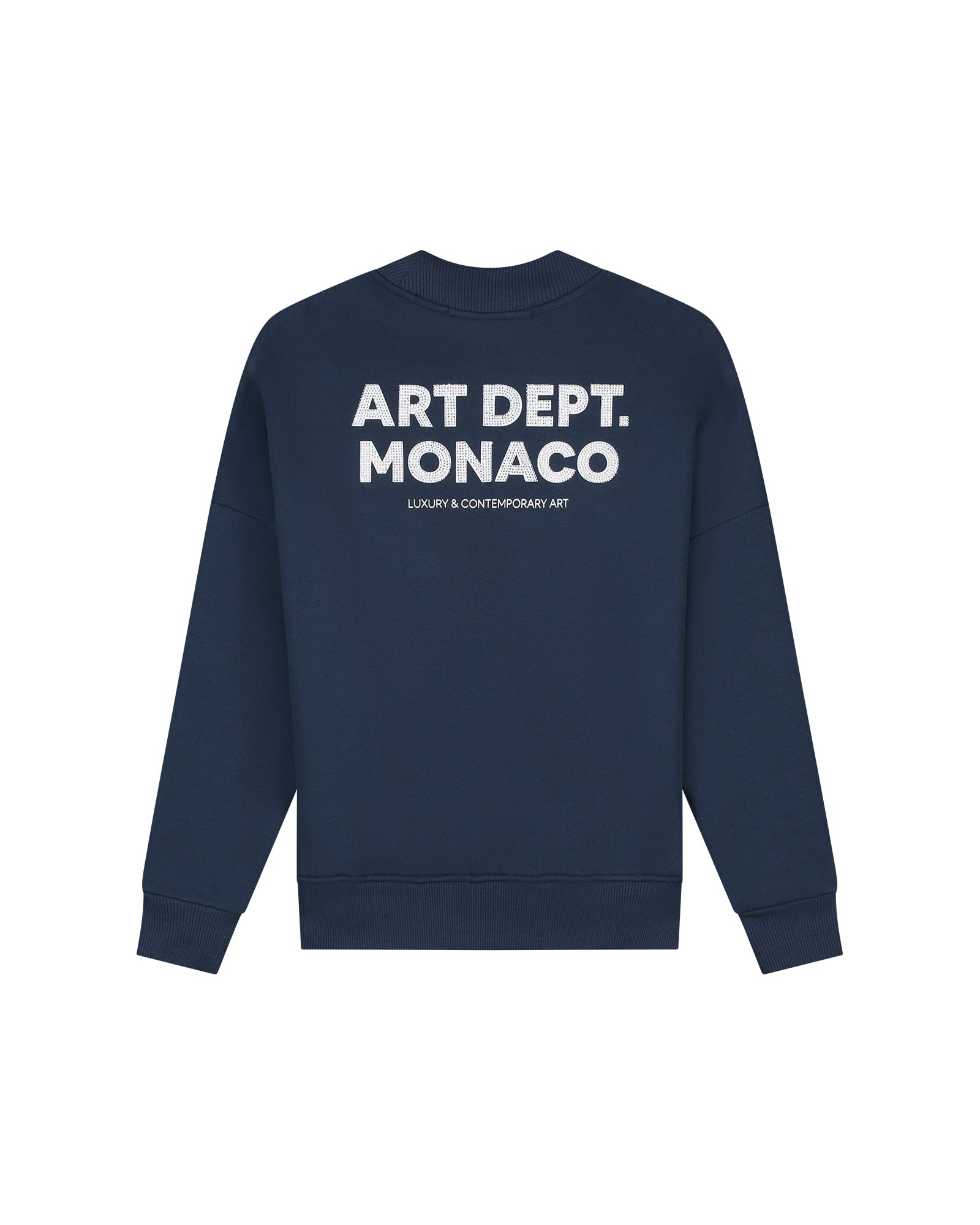 Malelions Women Rhinestone Sweater | Midnight Blue