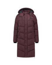 Malelions Women Signature Long Puffer Jacket | Brown