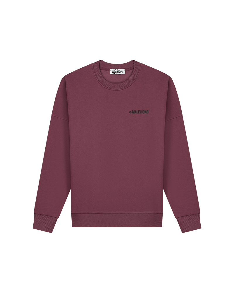  Malelions Women Studio Sweater | Burgundy