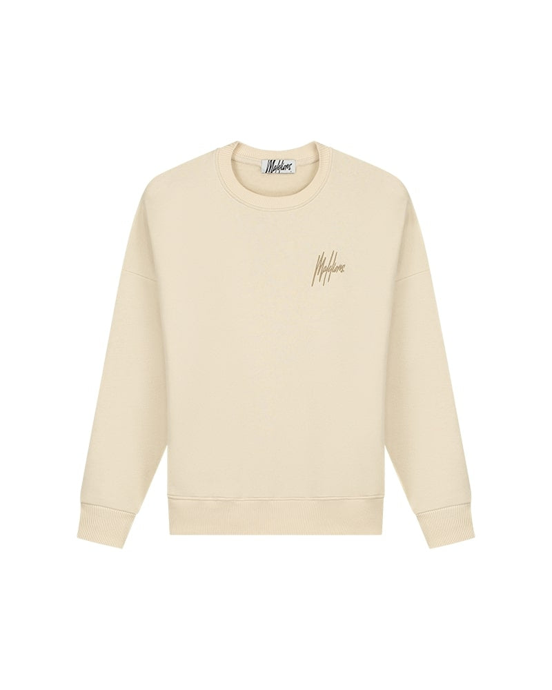  Malelions Women Diamond Sweater | Beige/Taupe