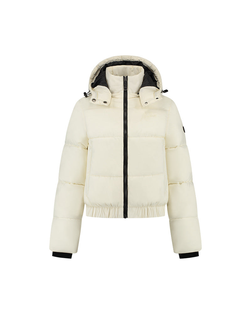  Malelions Women Matt Puffer Jacket | Beige