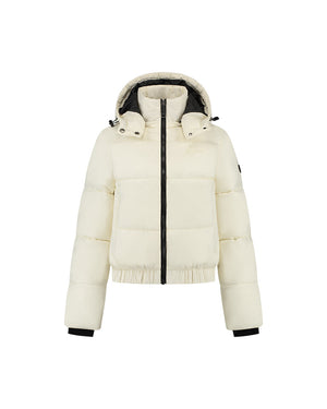 Malelions Women Matt Puffer Jacket | Beige