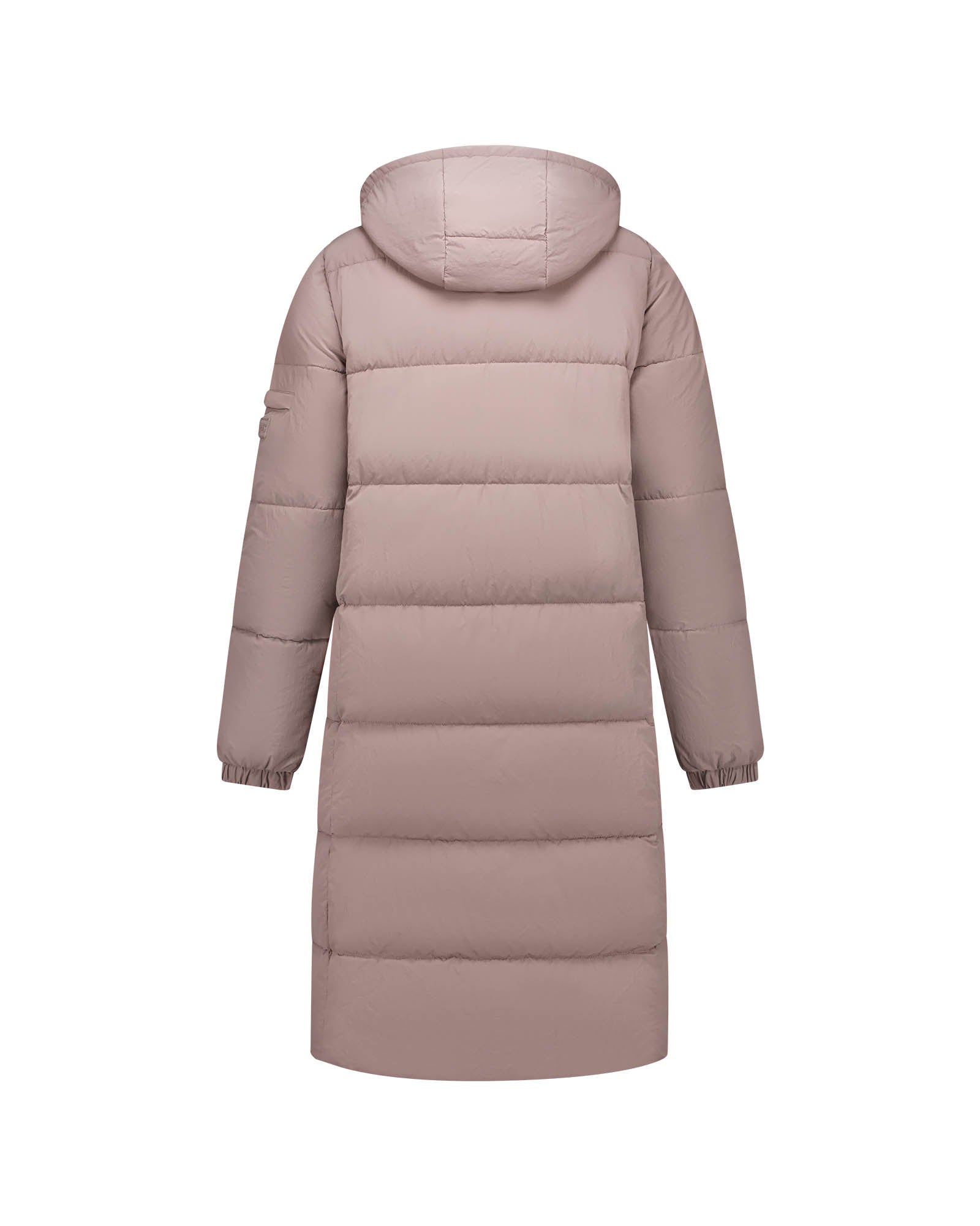 Malelions Women Signature Long Puffer Jacket | Dark Taupe