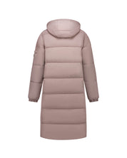 Malelions Women Signature Long Puffer Jacket | Dark Taupe