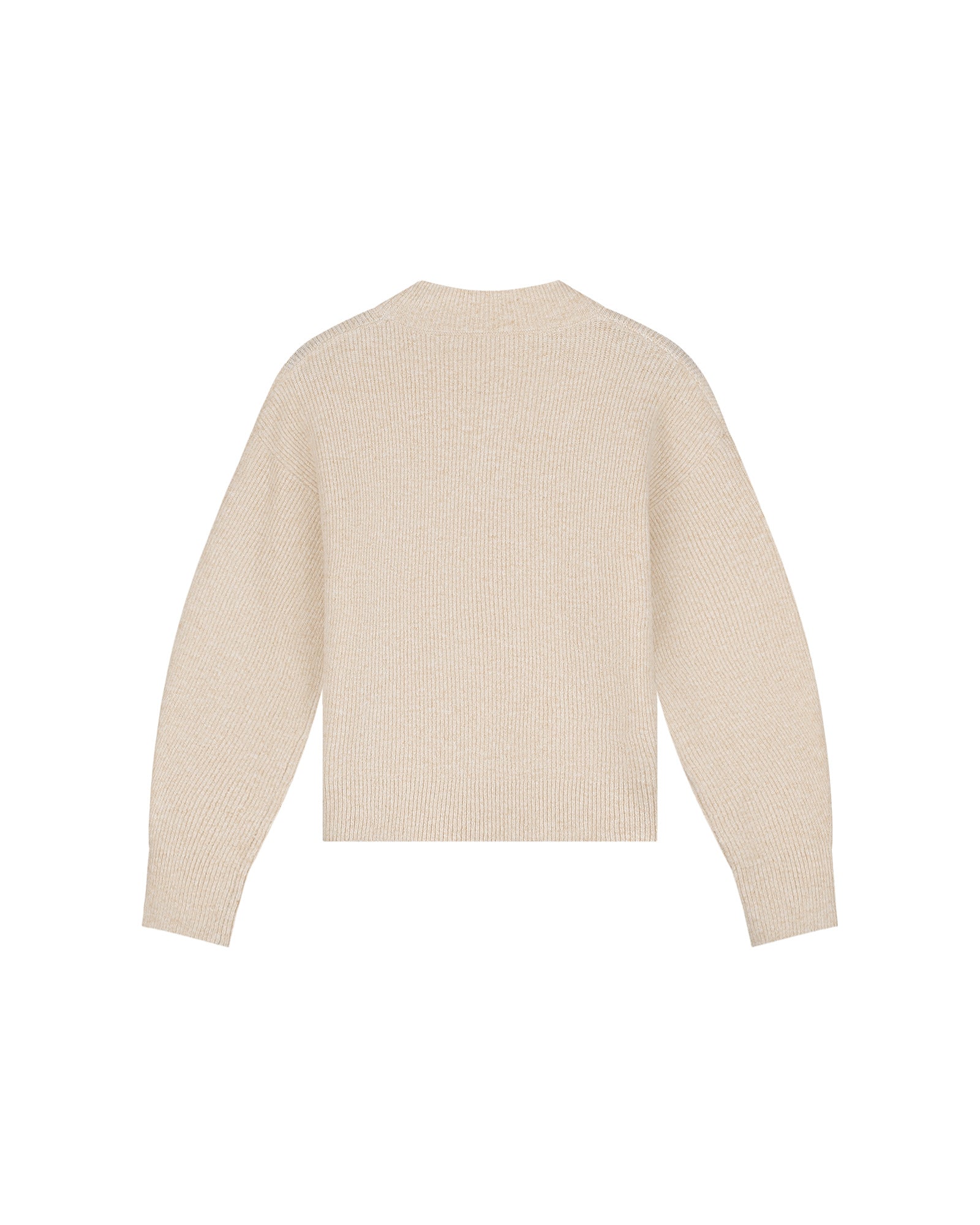 Malelions Women Embroidered Knit Sweater | Beige