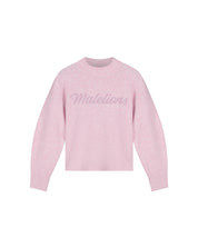 Malelions Women Embroidered Knit Sweater | Light Pink