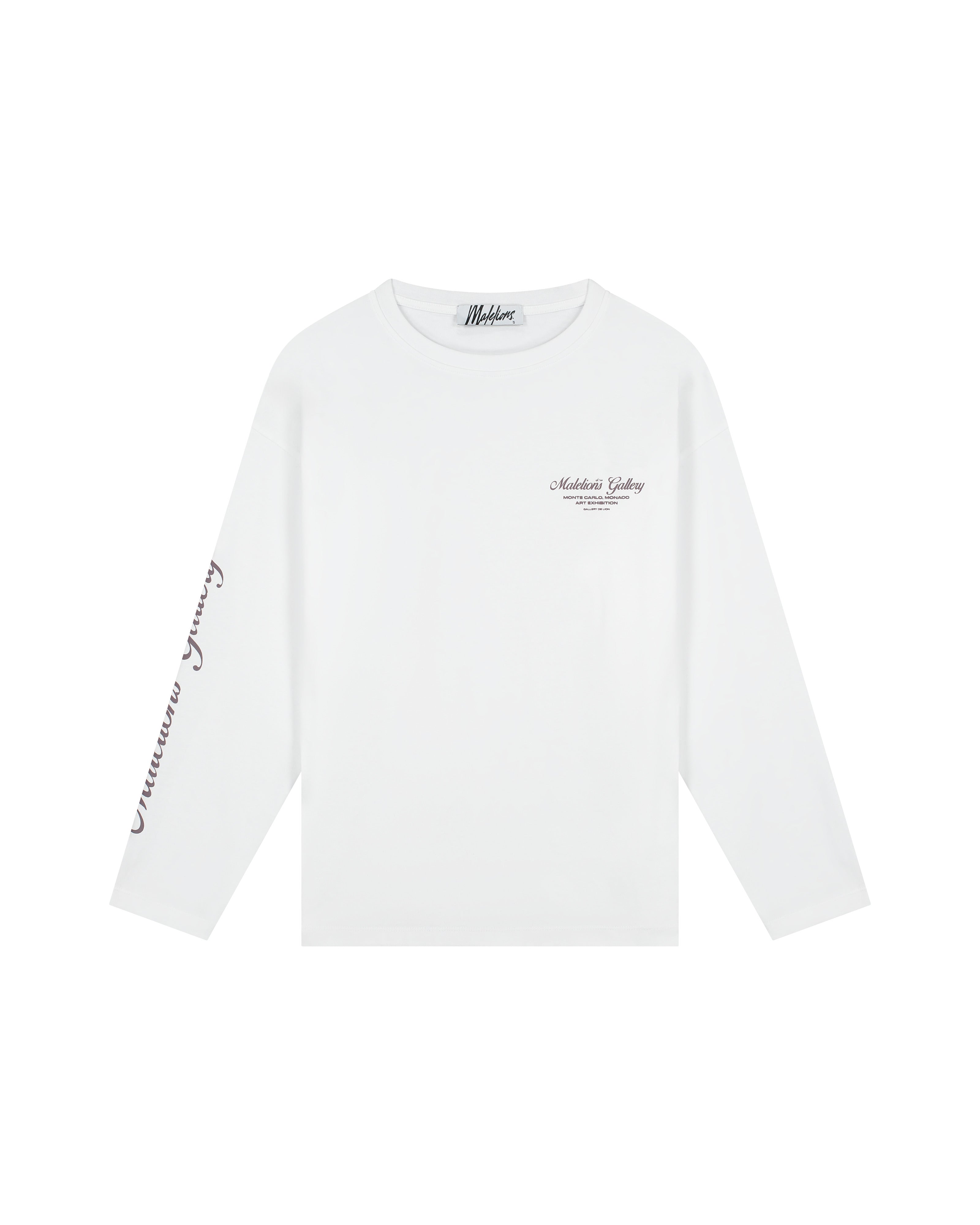 Malelions Women Gallery Longsleeve T-Shirt | White