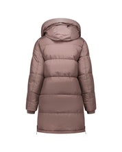 Malelions Women Mid Length Puffer Jacket | Dark Taupe