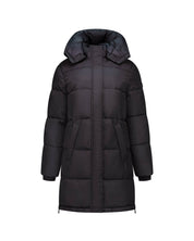 Malelions Women Mid Length Puffer Jacket | Black
