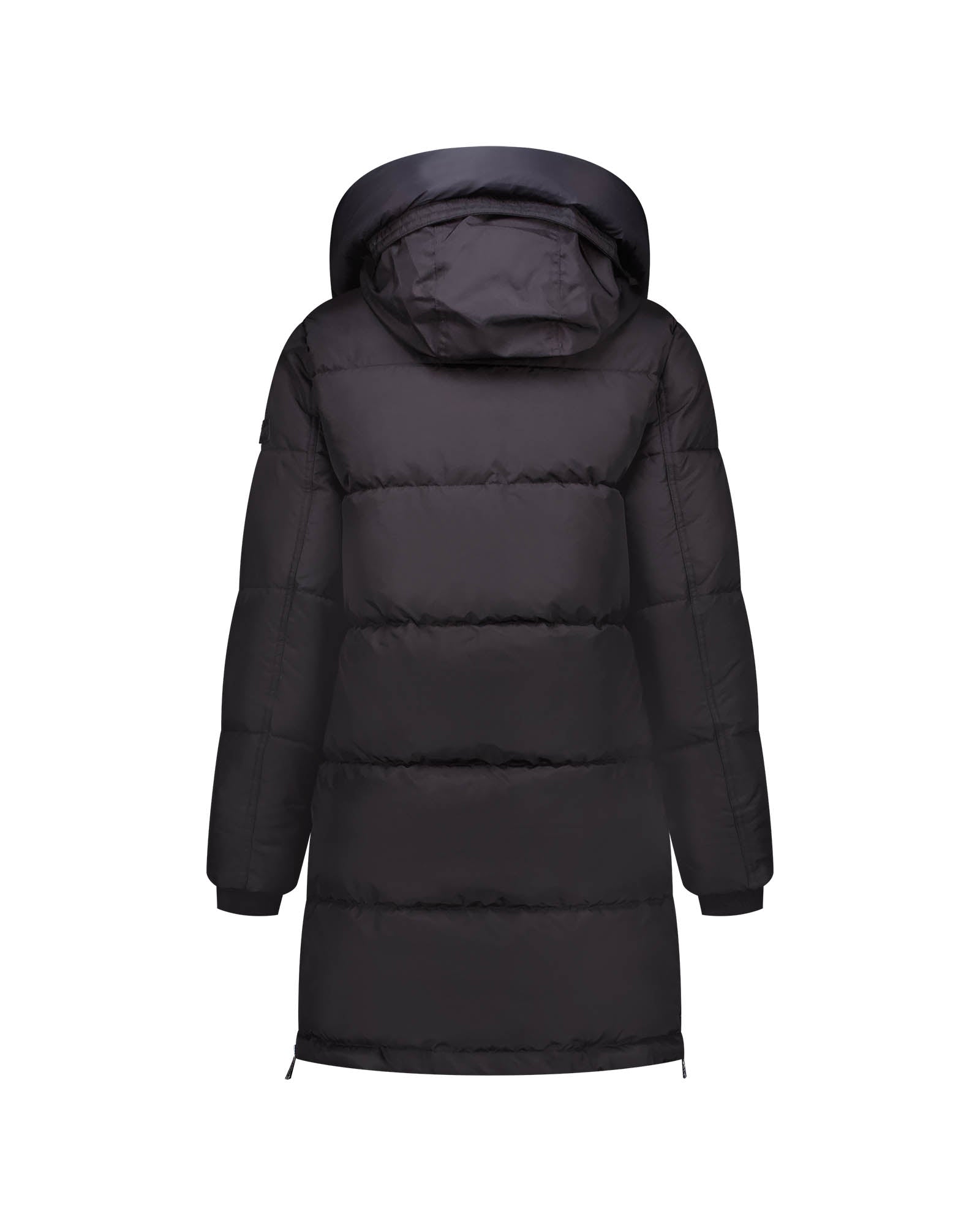 Malelions Women Mid Length Puffer Jacket | Black