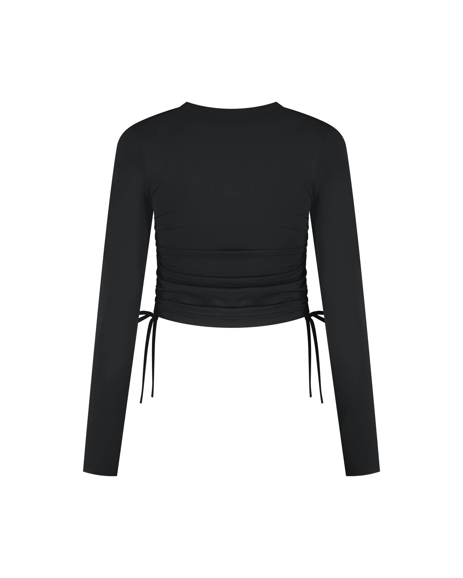 Malelions Women Drawcord Longsleeve Top | Black