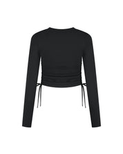 Malelions Women Drawcord Longsleeve Top | Black