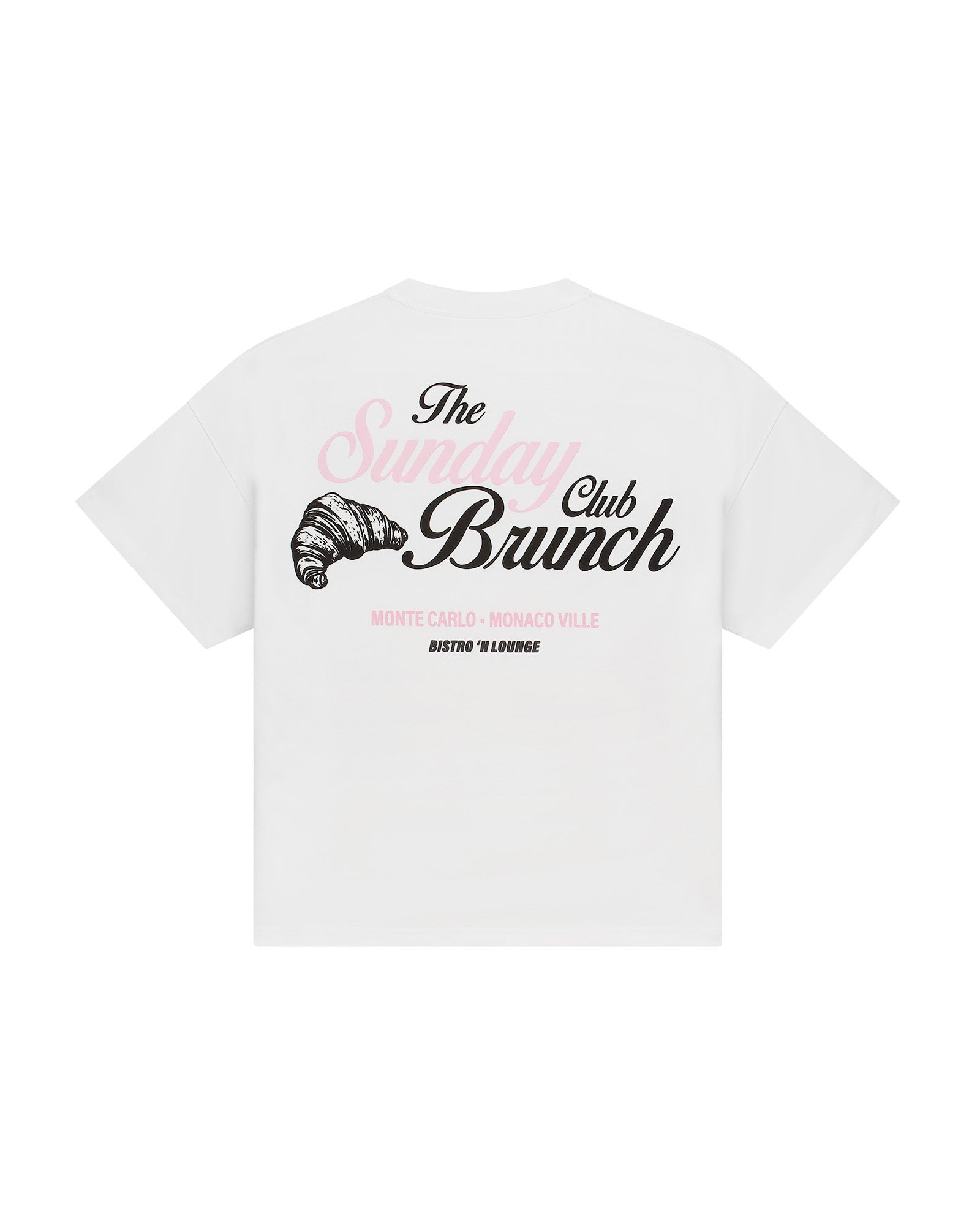 Malelions Women Brunch Club Oversized T-Shirt | White/Black