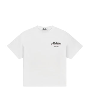 Malelions Women Brunch Club Oversized T-Shirt | White/Black