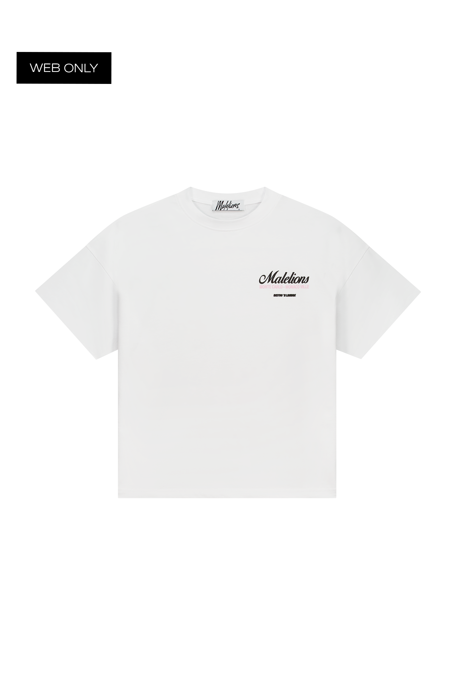 Malelions Women Brunch Club Oversized T-Shirt | White/Black