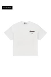 Malelions Women Brunch Club Oversized T-Shirt | White/Black