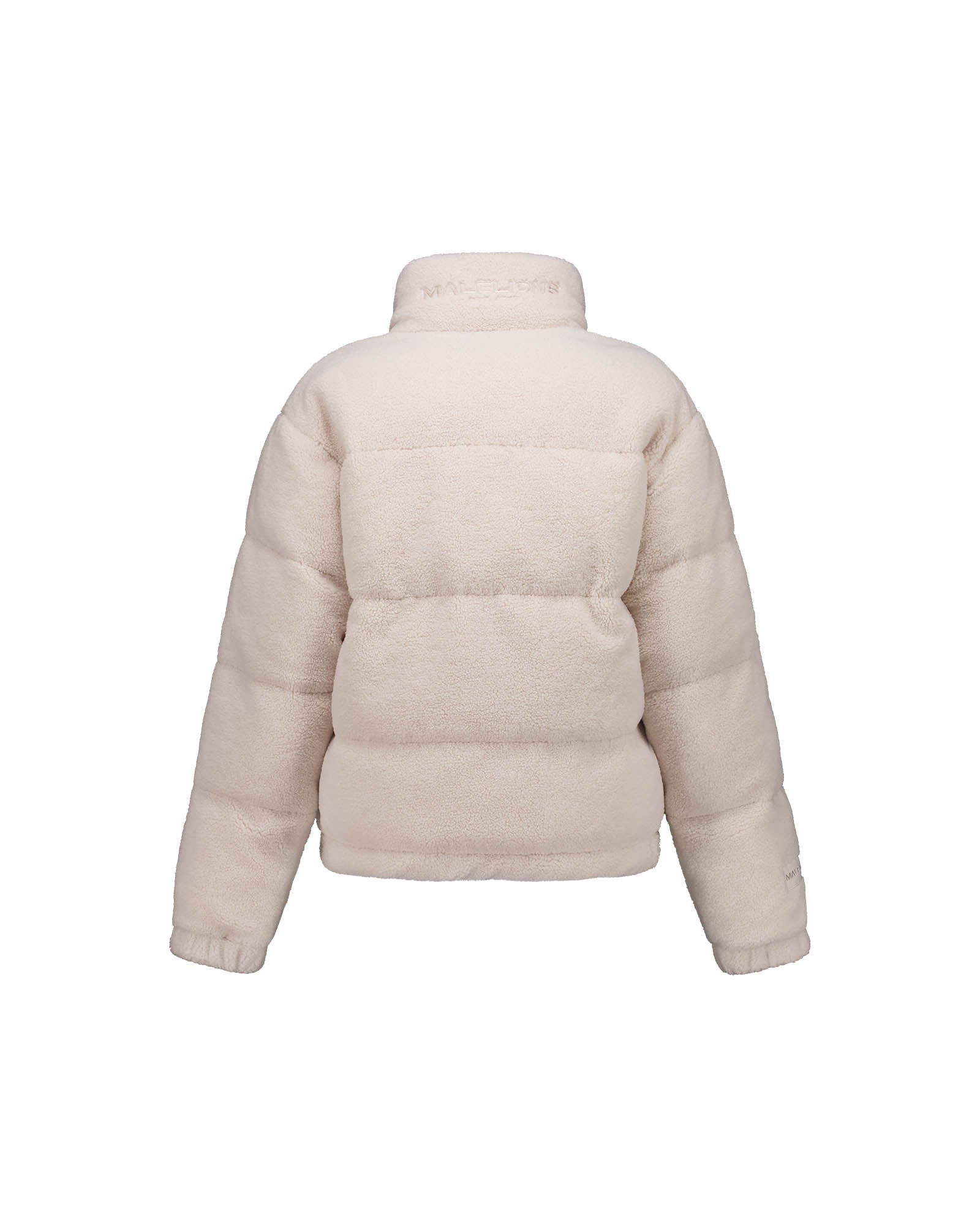 Malelions Women Signature Sherpa Puffer Jacket | Beige