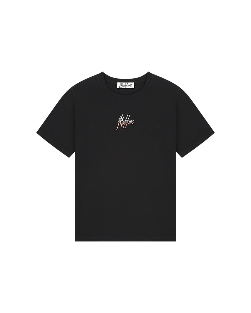  Malelions Women Kiki T-Shirt | Black/Coral