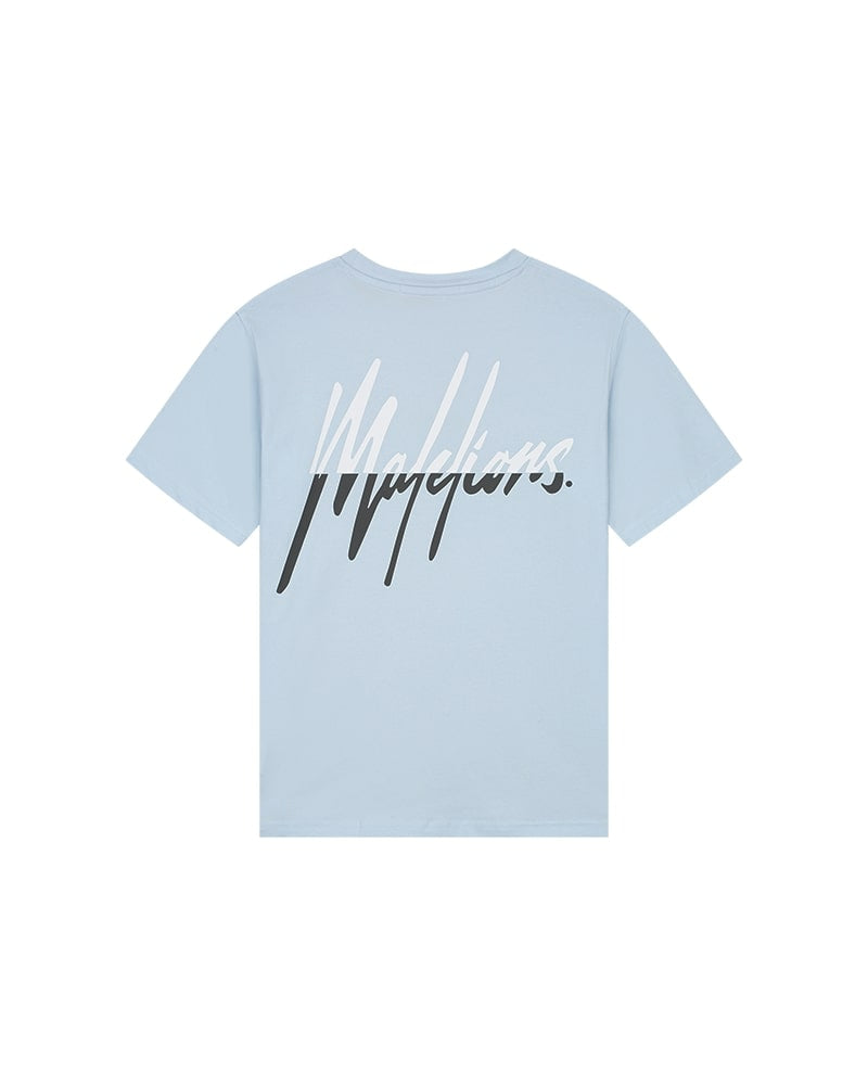 Malelions Women Kiki T-Shirt | Ice Blue/Smoke Grey