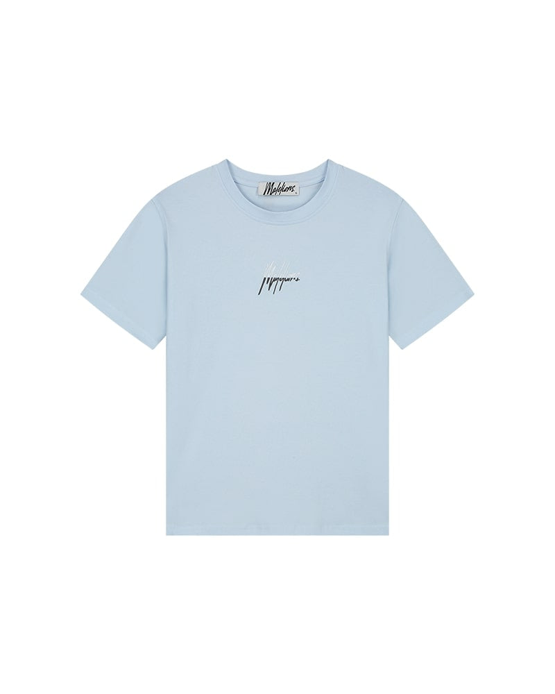  Malelions Women Kiki T-Shirt | Ice Blue/Smoke Grey