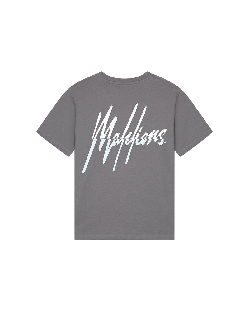 Malelions Women Kiki T-Shirt | Smoke Grey/Ice Blue