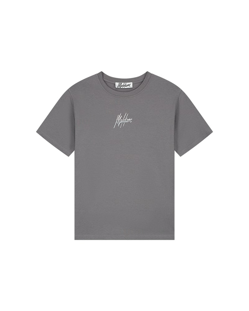  Malelions Women Kiki T-Shirt | Smoke Grey/Ice Blue