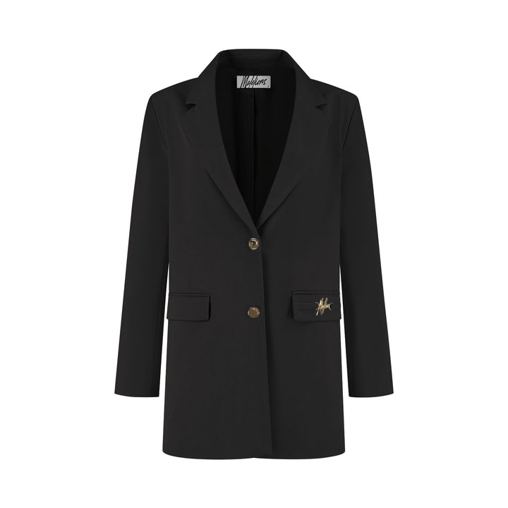 MD3-AW25-01_872_Malelions_Women_Gallery_Oversized_Blazer_Dark_Black_Front.jpg