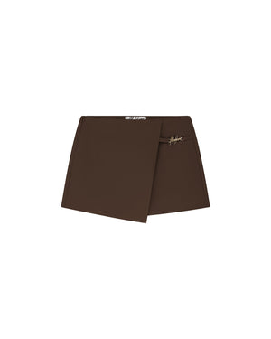 Malelions Women Social Club Skort | Chocolate