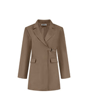 Malelions Women Gallery Blazer Dress | Dark Taupe