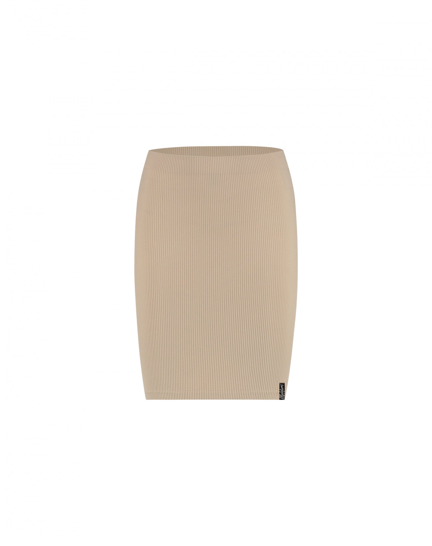  Malelions Women Ivy Rib Skirt | Taupe