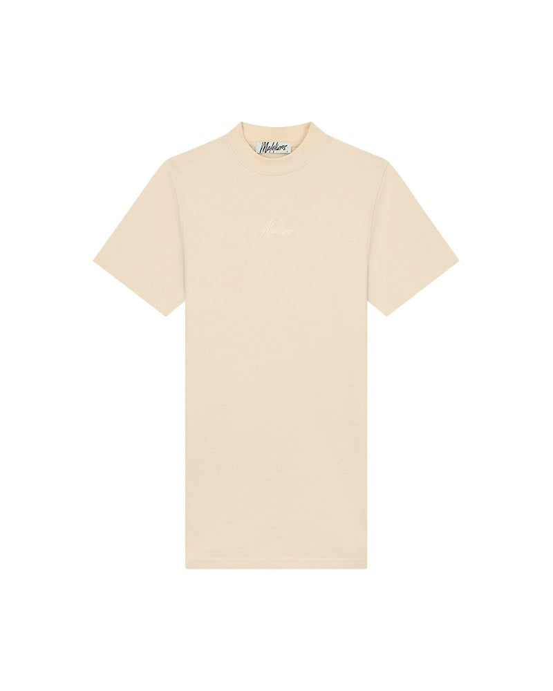  Malelions Women Firma T-Shirt Dress | Beige