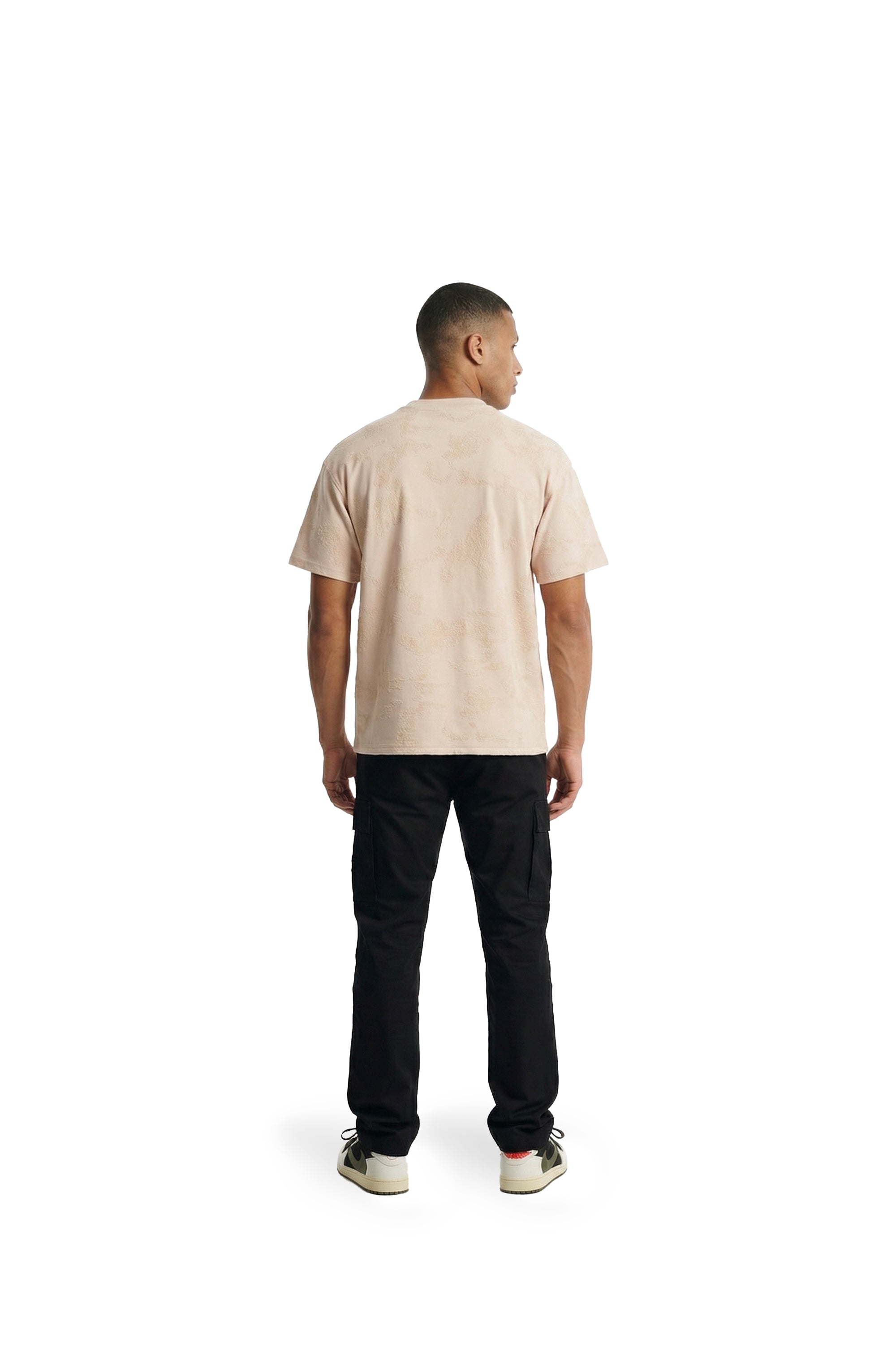 Malelions Men Jacquard T-Shirt | Light Pink