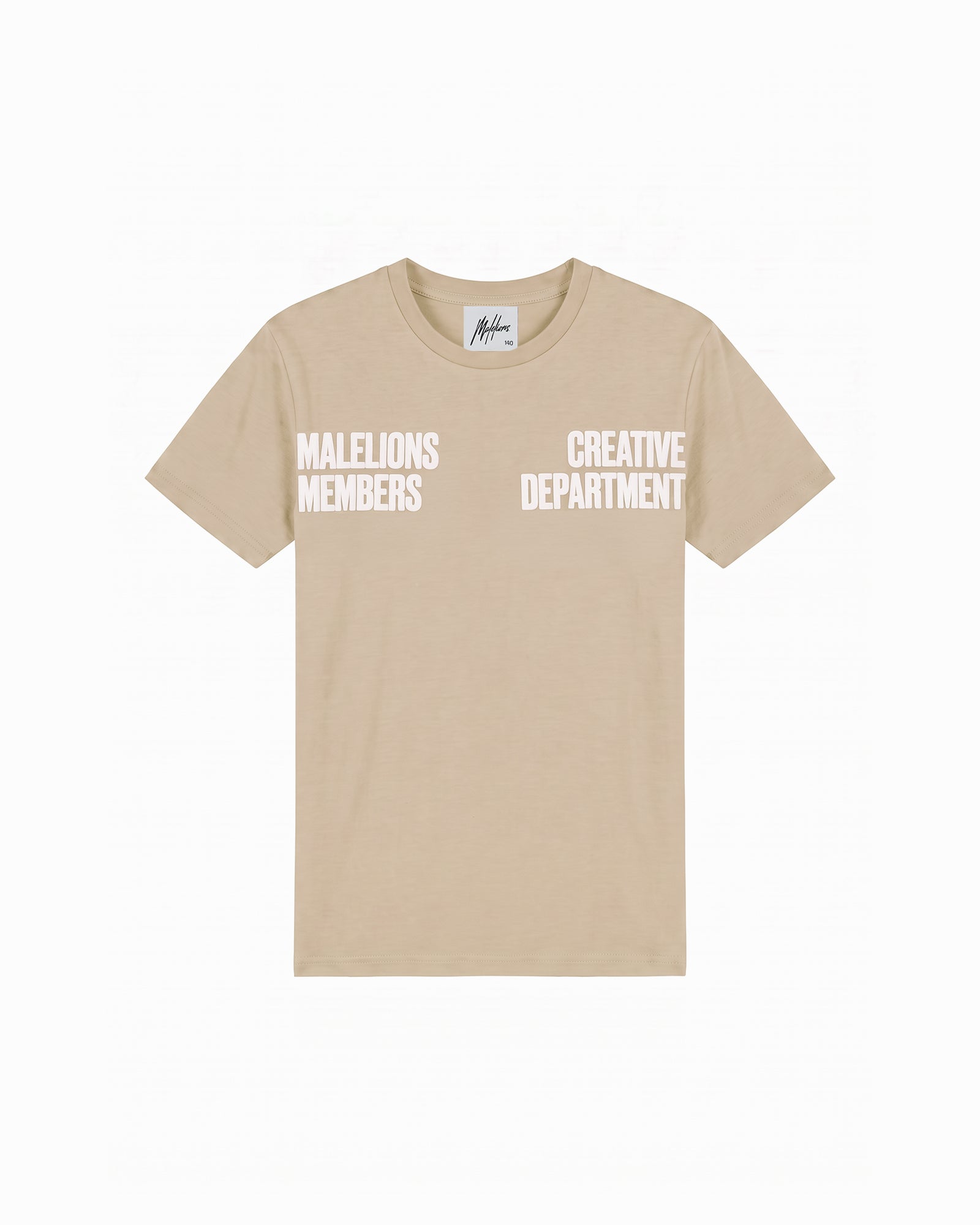 Malelions Junior Girls Members T-Shirt | Light Beige