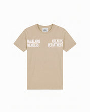 Malelions Junior Girls Members T-Shirt | Light Beige