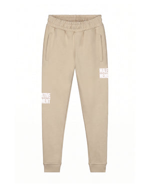 Malelions Junior Girls Members Sweatpants | Light Beige