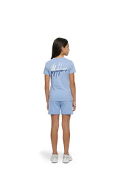 Malelions Junior Girls Kiki T-Shirt | Vista Blue/Dark Blue