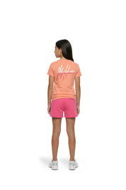 Malelions Junior Girls Kiki T-Shirt | Pale Peach/Grapefruit